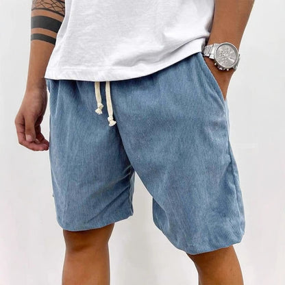 🔥 Nejpohodlnější pánské letní manšestrové šortky – volný střih, stahovací pas a styl pro každý den! 👖✨