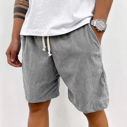 🔥 Nejpohodlnější pánské letní manšestrové šortky – volný střih, stahovací pas a styl pro každý den! 👖✨