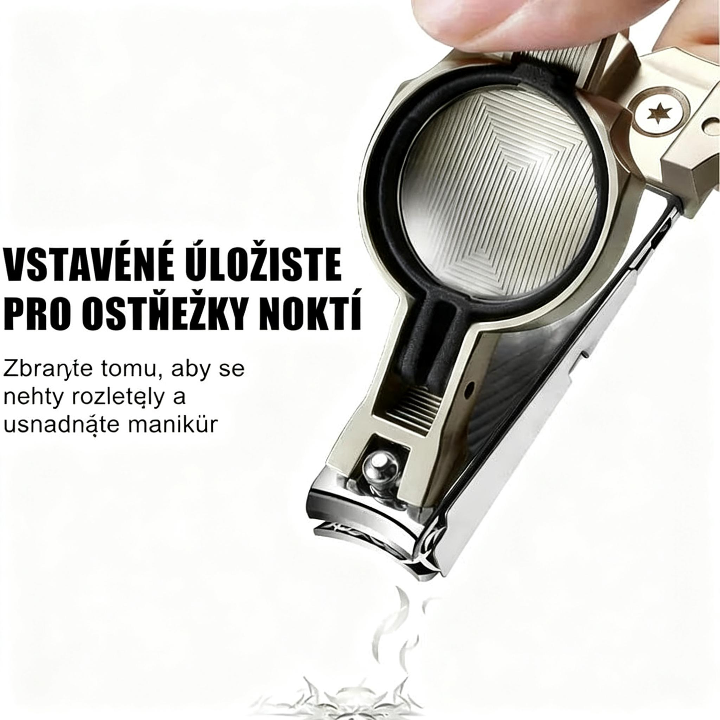 Speciálně navrženy pro seniory, nůžky na nehty proti stříkání , s lupou 🔍 pro přesné a bezpečné stříhání